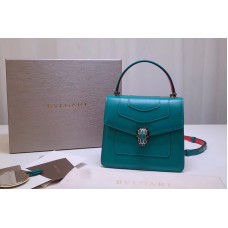 Bvlgari Serpenti Forever Crossbody Bags Green Calf Leather Bvlgari Serpenti Forever Crossbody Bags Green Calf Leather