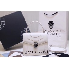 Bvlgari Serpenti Forever Crossbody Bags White Calf Leather With Print Bvlgari Serpenti Forever Crossbody Bags White Calf Leather With Print