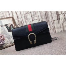 Gucci Dionysus Leather Shoulder Bag Black Gucci Dionysus Leather Shoulder Bag Black