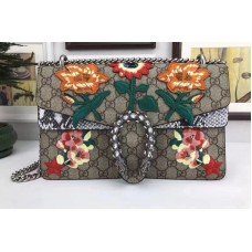 Gucci B Dionysus Blossom GG Supreme Canvas Shoulder Bag Gucci B Dionysus Blossom GG Supreme Canvas Shoulder Bag