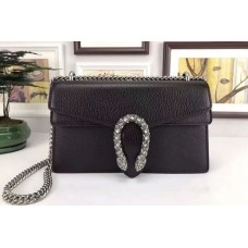 Gucci Dionysus Blooms Leather Shoulder Bag Black Gucci Dionysus Blooms Leather Shoulder Bag Black