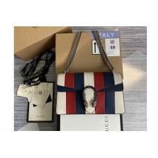 Gucci Dionysus leather shoulder bag in White/Blue/White Leather Gucci Dionysus leather shoulder bag in White/Blue/White Leather