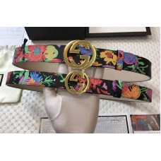 Gucci 30mm/38mm Ken Scott print GG Marmont belt in in Black multicolor leather