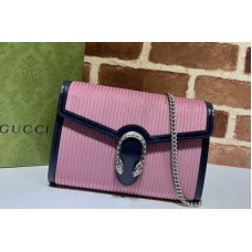Gucci Dionysus mini chain bag in Pink corduroy Gucci Dionysus mini chain bag in Pink corduroy