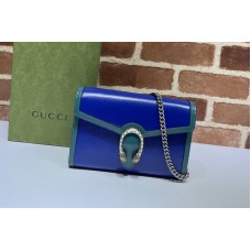 Gucci Dionysus mini chain bag in Blue Leather Gucci Dionysus mini chain bag in Blue Leather