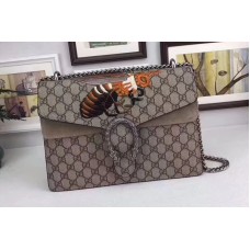 Gucci Dionysus Bee GG Supreme Canvas Shoulder Bag Gucci Dionysus Bee GG Supreme Canvas Shoulder Bag