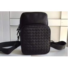 Bottega Veneta messenger bag IN Black Intrecciato calf leather