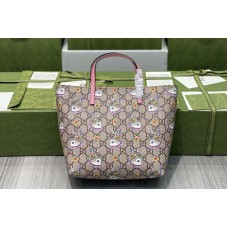 Gucci Children’s GG ranch tote Bag in Beige/ebony GG Supreme canvas with print Gucci Children’s GG ranch tote Bag in Beige/ebony GG Supreme canvas with print