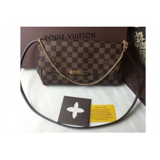 Louis Vuitton N41129 Favorite MM Bag in Damier Ebene Canvas