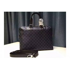 Louis Vuitton N42241 Porte-Documents Jour Bag in Damier Cobalt Canvas Louis Vuitton N42241 Porte-Documents Jour Bag in Damier Cobalt Canvas