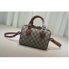 Gucci GG Canvas mini Top Handle Bags Brown