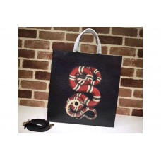 Gucci Snake Print Black Leather Tote Bags Gucci Snake Print Black Leather Tote Bags