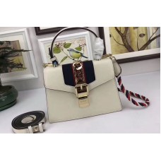 Gucci Sylvie Leather Mini Bag White Gucci Sylvie Leather Mini Bag White