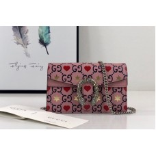 Gucci Valentine’s Day Exclusive Dionysus super mini bag in Blue/Red/Pink Leather Gucci Valentine’s Day Exclusive Dionysus super mini bag in Blue/Red/Pink Leather