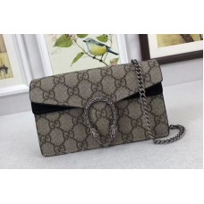 Gucci Dionysus GG Supreme Mini Shoulder Bag Black Gucci Dionysus GG Supreme Mini Shoulder Bag Black