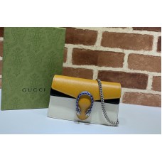 Gucci Dionysus super mini bag in Yellow/Black/White leather Gucci Dionysus super mini bag in Yellow/Black/White leather