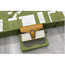 Gucci Dionysus super mini bag in Burnt orange and white grainy leather Gucci Dionysus super mini bag in Burnt orange and white grainy leather
