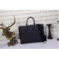 Louis Vuitton N48224 Porte-Documents Voyage Bag in Damier Graphite Canvas Louis Vuitton N48224 Porte-Documents Voyage Bag in Damier Graphite Canvas