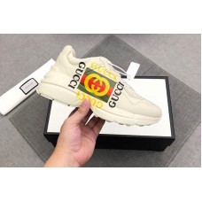 Mens and Womens Gucci Rhyton Gucci logo leather sneaker Mens and Womens Gucci Rhyton Gucci logo leather sneaker