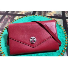 Gucci Feline Head With Crystals Medium Shoulder Bag Red Leather Gucci Feline Head With Crystals Medium Shoulder Bag Red Leather