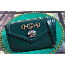 Gucci Rajah medium shoulder bags Green leather
