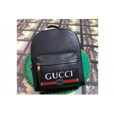 Gucci Print leather backpack Black leather