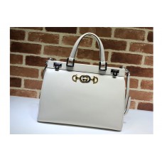 Gucci Zumi medium top handle bag in White Leather Gucci Zumi medium top handle bag in White Leather