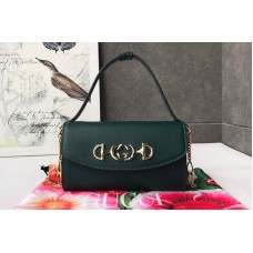 Gucci Zumi smooth leather mini bag in Green smooth leather Gucci Zumi smooth leather mini bag in Green smooth leather