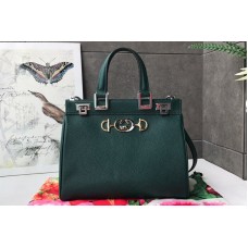 Gucci Zumi grainy leather small top handle bag in Green grainy leather Gucci Zumi grainy leather small top handle bag in Green grainy leather