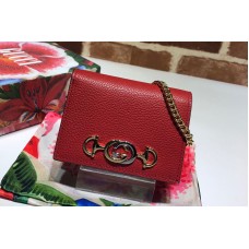 Gucci Zumi grainy leather card case wallet in Red Grainy leather Gucci Zumi grainy leather card case wallet in Red Grainy leather
