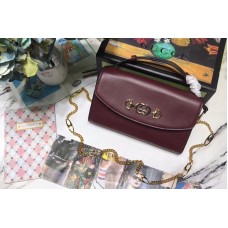 Gucci Zumi smooth leather small shoulder bags Burgundy smooth leather Gucci Zumi smooth leather small shoulder bags Burgundy smooth leather