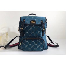 Gucci Small GG velvet backpack Light Blue and beige GG velvet Gucci Small GG velvet backpack Light Blue and beige GG velvet