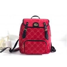 Gucci Small GG velvet backpack Red and beige GG velvet Gucci Small GG velvet backpack Red and beige GG velvet