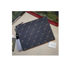 Gucci Bestiary pouch with Tigger Black and grey GG Supreme canvas Gucci Bestiary pouch with Tigger Black and grey GG Supreme canvas