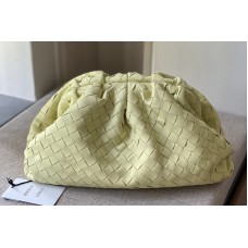 Bottega Veneta pouch bag Soft voluminous clutch in yellow woven leather