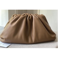 Bottega Veneta pouch bag Soft oversize clutch in Brown Nappa leather Bottega Veneta pouch bag Soft oversize clutch in Brown Nappa leather