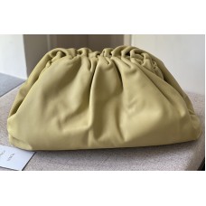Bottega Veneta pouch bag Soft oversize clutch in Lemon Nappa leather