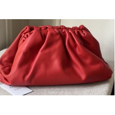 Bottega Veneta pouch bag Soft oversize clutch in Red Nappa leather