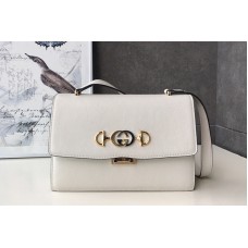 Gucci Zumi grainy leather small shoulder bag in White grainy leather Gucci Zumi grainy leather small shoulder bag in White grainy leather