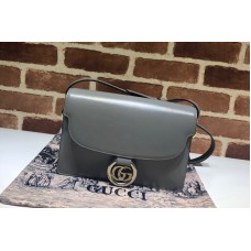 Gucci Small leather shoulder bag Grey textured leather Gucci Small leather shoulder bag Grey textured leather