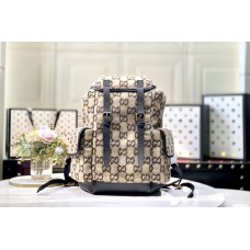 Gucci Small GG wool backpack in Beige and ebony GG wool Gucci Small GG wool backpack in Beige and ebony GG wool