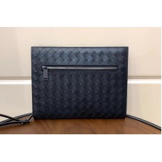 Bottega Veneta Document Case in Black Calfskin