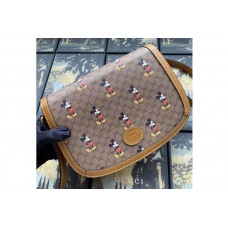 Gucci Disney x Gucci small shoulder bag in Beige/ebony mini GG Supreme canvas Gucci Disney x Gucci small shoulder bag in Beige/ebony mini GG Supreme canvas