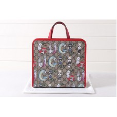 Gucci Children’s GG tote bag in GG Supreme Canvas With Red Leather Gucci Children’s GG tote bag in GG Supreme Canvas With Red Leather