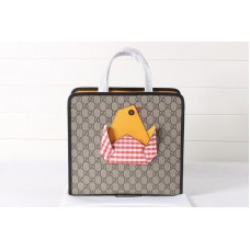 Gucci Children’s GG tote bag with chick in Beige/ebony GG Supreme canvas Gucci Children’s GG tote bag with chick in Beige/ebony GG Supreme canvas