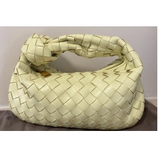 Bottega Veneta Mini BV Jodie hobo bag in Yellow Lambskin Leather