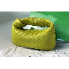Bottega Veneta Mini Jodie Rounded hobo bag in Green Intrecciato leather