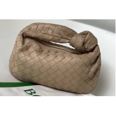 Bottega Veneta Mini Jodie Rounded hobo bag in Gray Intrecciato leather