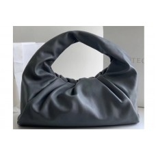 Bottega Veneta The shoulder Pouch bag in Gray Calfskin Leather Bottega Veneta The shoulder Pouch bag in Gray Calfskin Leather