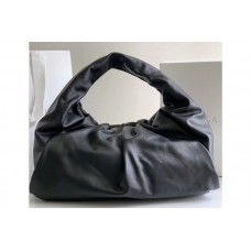 Bottega Veneta The shoulder Pouch bag in Black Calfskin Leather Bottega Veneta The shoulder Pouch bag in Black Calfskin Leather